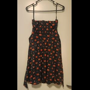 Floral Strapless Dress